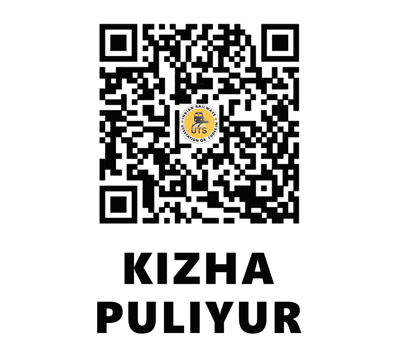 UTS QR Code for KIZHA PULIYUR - KYZ - SR (TAMIL NADU)